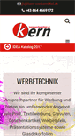 Mobile Screenshot of kern-werbemittel.at